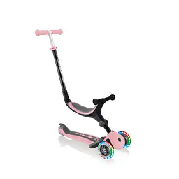 Самокат Globber Go up foldable plus lights, пастельно-рожевий (743-210) - мініатюра 5