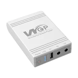 Комплект Mini UPS з блоком живлення: джерело безперебійного живлення Mini UPS WGP UPS103A White 10400mAh 5V/9V/12V, Li-ion 4*2.6Ah, для роутера і оптичного термінала та блок живлення SPF-1202B 12V/2A (24W) (42-00262) - мініатюра 4