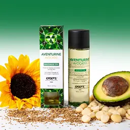 Масажна олія Exsens AventuRine Avocado (антистрес з авантюрином) - мініатюра 5
