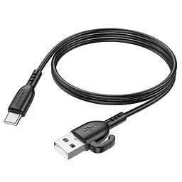 Кабель для заряджання з гачком USB Borofone BX91 USB-Type C 3A 1 м Black