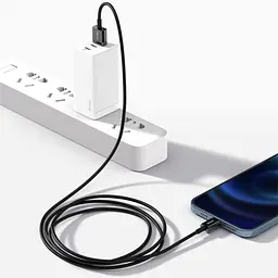USB кабель Baseus Superior Series Fast Charging Data Cable USB to iP 2.4A 2m чорний CALYS-C01 - мініатюра 7