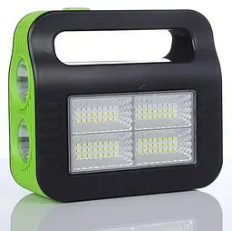 Сонячна зарядна станція COBA CB-999B з 2 лампочками + LED ліхтар - мініатюра 3