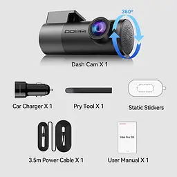 Відеореєстратор DDPAI Dashcam Mini Pro 3K - мініатюра 2