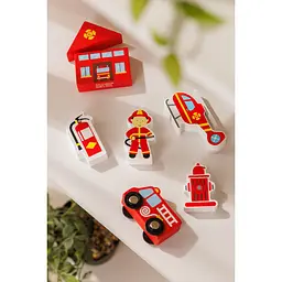 Набір для залізниці Viga Toys Пожежна станція (50815) - мініатюра 4