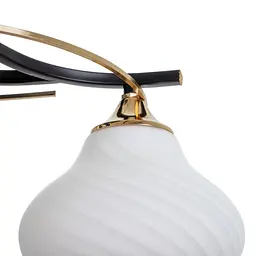 Люстра стельова Brille в спальню E27 60W BK (LK-712S/2) - мініатюра 2