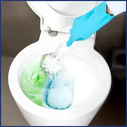 Очищуючий гель для унітаза Bref Excellence Gel Color Activ Захист від бруду Лаванда, 700 мл (743088) - мініатюра 6