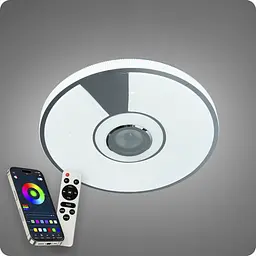 Люстра світлодіодна 517 Dlight RGB з пультом і колонкою 80Вт Білий (02159) - мініатюра 8
