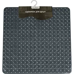 Килимок для душу квадратиний Eco Fabric Лоза 50х50 см сірий (5050-001) - мініатюра 3
