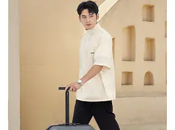 Валіза Tanjiezhe Fashionable Lightweight Trolley Case 24 Grey - мініатюра 5