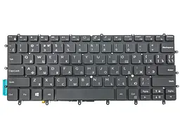 Клавіатура для DELL XPS 13 9370, 13 9380, 13-9370, 13-9380 (RU Black з підсвічуванням) Оригінал. - мініатюра 3