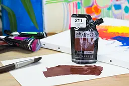 Акрилова фарба Sennelier Abstract, 120 мл, Сієна палена (Burnt Sienna) - мініатюра 4