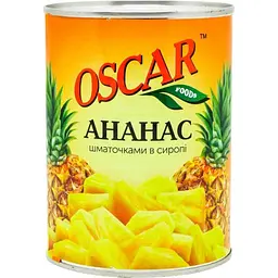 Ананаси шматочками в сиропі Oscar 580 г
