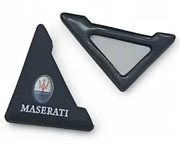Захист кутів дверей Maseratti 2 шт Гумові 45х58х47 мм на скотчі Чорні Посилені (протиударні чохли від сколів) - мініатюра 2