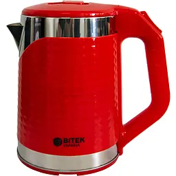 Електрочайник червоний BITEK BT-3118 електричний чайник на 2.2 л 2000W