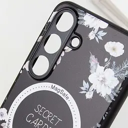 TPU+PC чохол Secret Garden with MagFit для Samsung Galaxy S23 FE Black - мініатюра 6