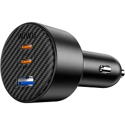 АЗП CC026 Warriors PD200W+QC3.0 (1USB-A/2C) Black Wiwu teh0029937 - мініатюра 3