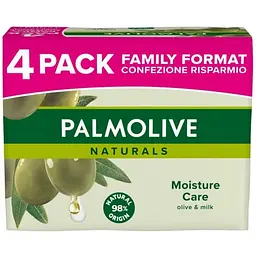 Тверде мило Palmolive Naturals Оливка та Молочко 4 шт. х 90 г