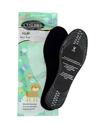 Устілки Corbby Polar дитячі зимові флісові з активованим вугіллям, вирізні 22–35 р.