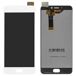 Дисплей для Meizu M6, білий, без рамки PRC, M711H