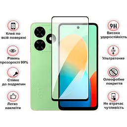 Захисне скло BeCover для Tecno Spark Go 2024 (BG6) Black (710484) - мініатюра 3