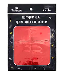 Шторка для фотозони PELICAN "Квадрат голограма" 1х2м червоний "Квадрат голограма" #240