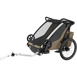 Дитяча коляска Thule Chariot Cross 2 Double (Faded Khaki) (TH 10201037) - мініатюра 7