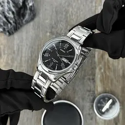 Чоловічий годинник Casio MTP-1384D-1A Сріблястий ( AT1141-0316 ) - мініатюра 3