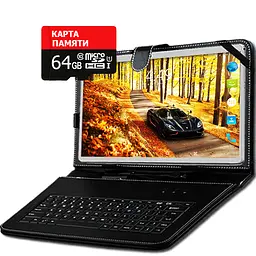 Планшет-телефон Adronix X1001 Silver LTE 2/32GB + Чохол-клавіатура + Карта пам'яті 64GB - мініатюра 2