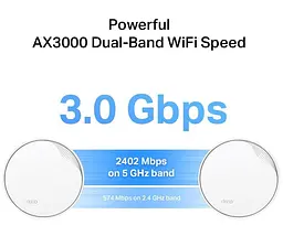 MESH-система TP-Link Deco X50 PoE AX3000 1Pcs White 802.11ax (Deco-X50-PoE-1-pack) - мініатюра 8