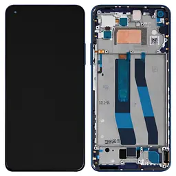 Дисплей Xiaomi 11 Lite 5G NE, синій, з рамкою, Original (PRC)