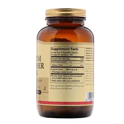Трави Solgar Подорожник (Псіліум), Psyllium Husks Fiber, 500 мг, 200 веге (SOL-02315) - мініатюра 2