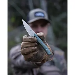 Ніж фіксований кишеньковий Civivi High Grass Field Knife (7,4 см) 14C28N / Micarta зелений з чохлом - мініатюра 13