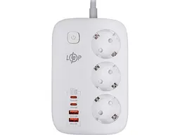 Мережевий фільтр-подовжувач Logicpower F65WG4 (30325) - мініатюра 2