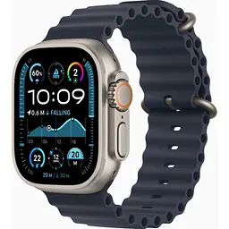 Смарт-годинник Apple Watch Ultra 2 GPS + Cellular 49mm Natural Titanium Case w. Navy Ocean Band (MX4D3)