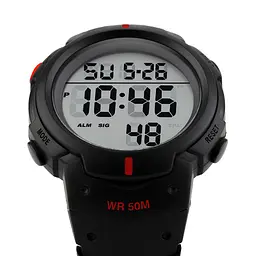 Наручний годинник чоловічий Skmei 1068 Red, 1068RD (12257) - мініатюра 3
