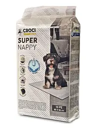 Пелюшки для собак Croci Super Nappy 90х60 см 10 шт C6OI0012 - мініатюра 2