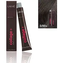 Перманентна фарба для волосся Lakme Collage Creme Hair Color відтінок 5/00+ 60 мл - мініатюра 2