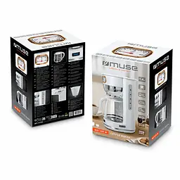 Кавоварка крапельна Muse біла MS-220 W - мініатюра 3