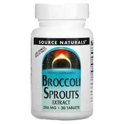 Трави Source Naturals Брокколі екстракт, 250 мг, Broccoli Sprouts, 30 таблеток (SN1103)