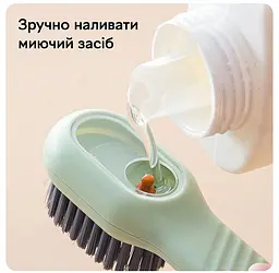 Багатофункціональна щітка Semi Brush, Mint з резервуаром для миючого засобу - мініатюра 2