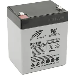 Акумулятор Ritar AGM 12V (12V/5Ah/60Wh) (RT1250) [125664] - мініатюра 2
