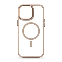 Чехол Apple iPhone 16 Pro Max, Unit MagSafe, бежевый, прозрачный, магсейф, противоударный, магнитный, панель-накладка с поддержкой MagSafe, с поддержкой беспроводной зарядки, TPU+PC, защита всего корпуса, ударопрочный, ArmorStandart (ARM81331)