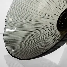 Фруктовниця скляна "Gold & Grey" 24 см на золотій ніжці Yiwu HP-34-118 - мініатюра 5