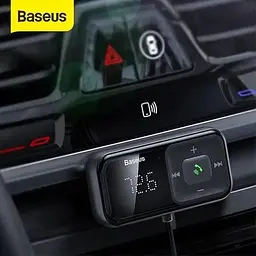 Автомобільний ФМ блютуз модулятор Baseus S-16 USB для автомагнітоли в машину - мініатюра 8