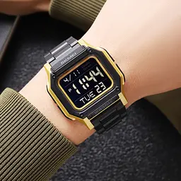 Чоловічий наручний годинник 2264BKGDBK Black-Gold-Black Skmei acs0030090 - мініатюра 4