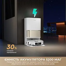 Робот-пилосос миючий Dreame L50s Pro Ultra Black - мініатюра 7