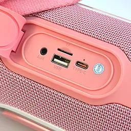 Колонка портативна Hopestar H65 20W Bluetooth з ргб-підсвіткою LED рожева - мініатюра 7
