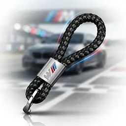 Стильний шкіряний брелок з логотипом BMW M Power