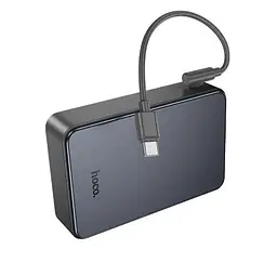 Зовнішній акумулятор HOCO J170A Starlight 22.5W+PD20W fully compatible power bank with cable(20000mAh) Metal Gray - мініатюра 3
