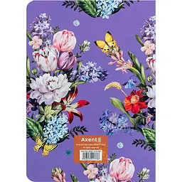 Книга записна A5 Axent OS Secret Garden 80 аркушів клітка (8700-10-A-OS) - мініатюра 3